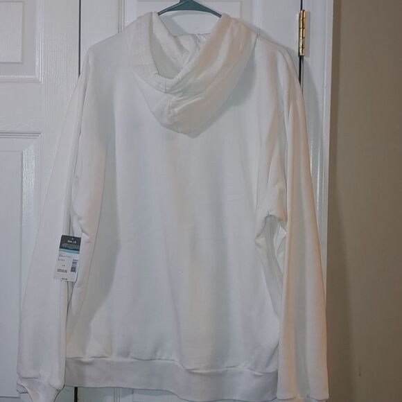 Everlast  White  Sweatshirt  Hoodie  fleece lined Sz L - Picture 4 of 5